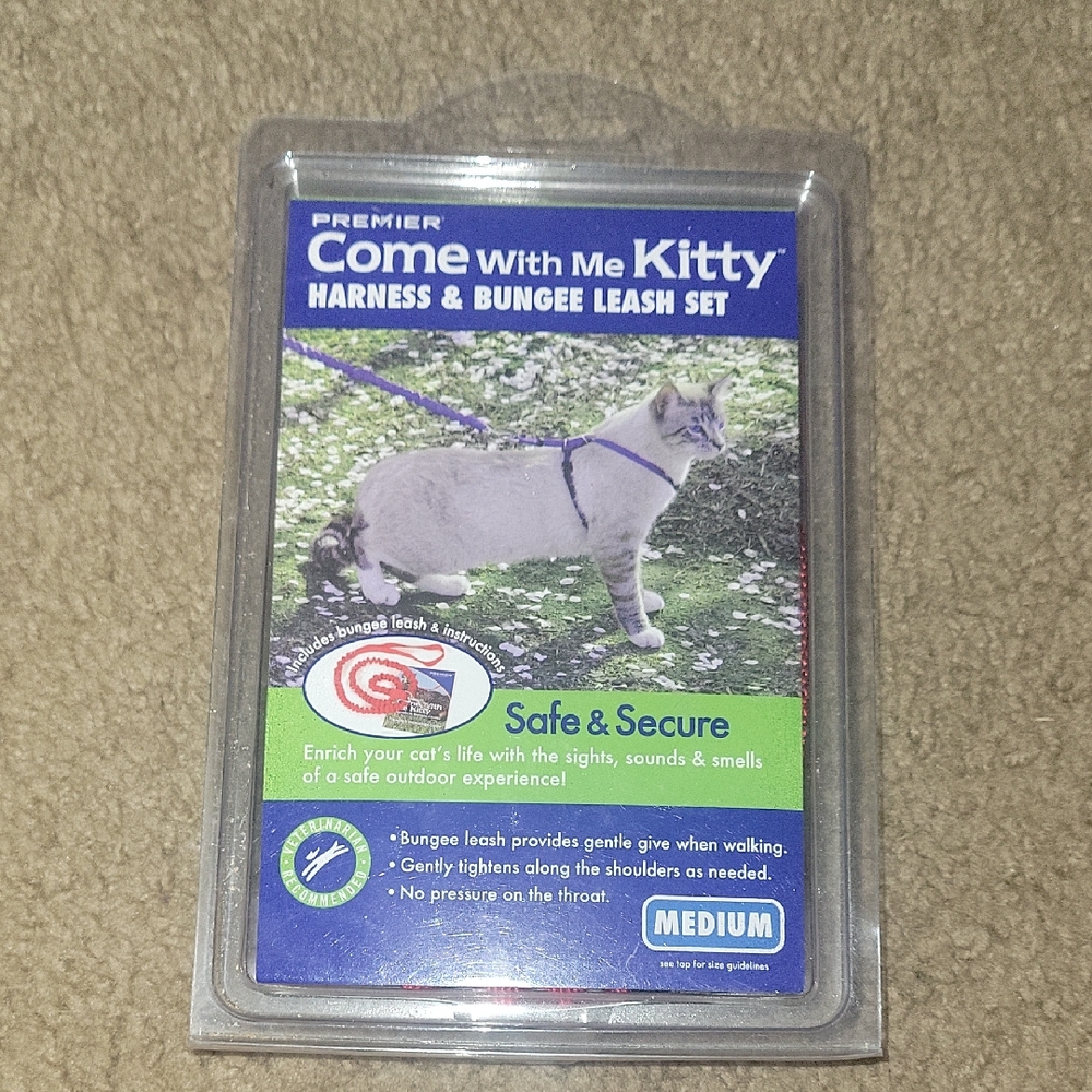 Premier Kitty Harness & Leash Set - Blue